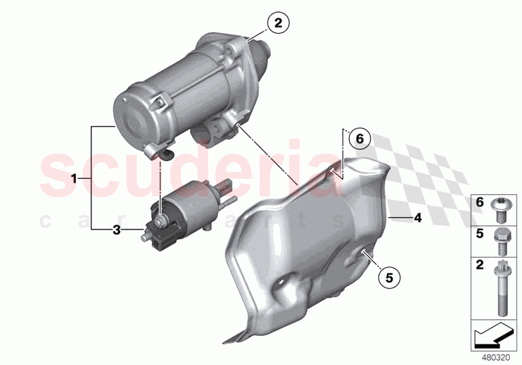 Starter of Rolls Royce Rolls Royce Phantom RR11(2017-2023)