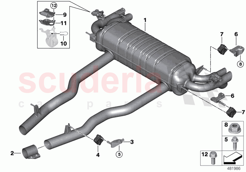 Exhaust system rear of Rolls Royce Rolls Royce Phantom RR11(2017-2023)