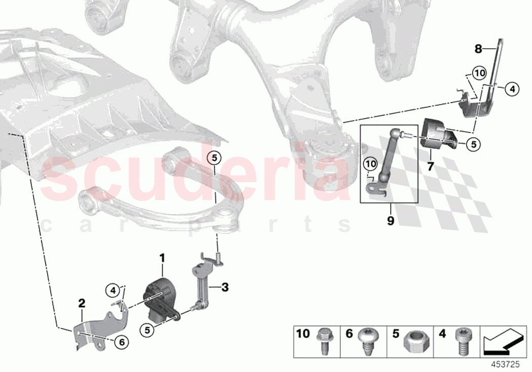 Headlight vertical aim control sensor of Rolls Royce Rolls Royce Phantom RR11(2017-2023)