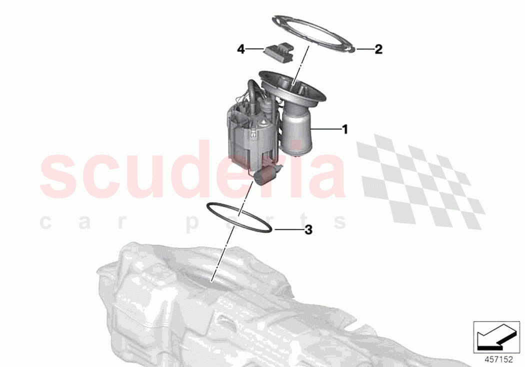Fuel pump and fuel level sensor of Rolls Royce Rolls Royce Phantom RR11(2017-2023)