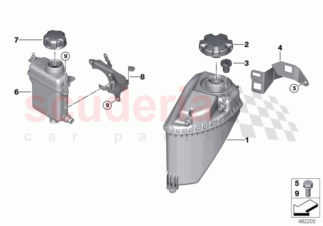 Expansion tank of Rolls Royce Rolls Royce Phantom RR11(2017-2023)