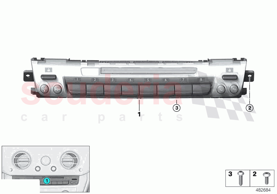 Audio operator unit of Rolls Royce Rolls Royce Phantom RR11(2017-2023)