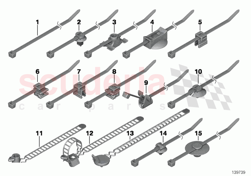 Cable tie of Rolls Royce Rolls Royce Phantom RR11(2017-2023)