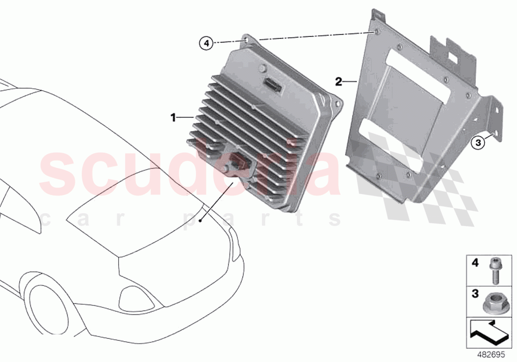 Control unit Power Control Unit PCU of Rolls Royce Rolls Royce Phantom RR11(2017-2023)