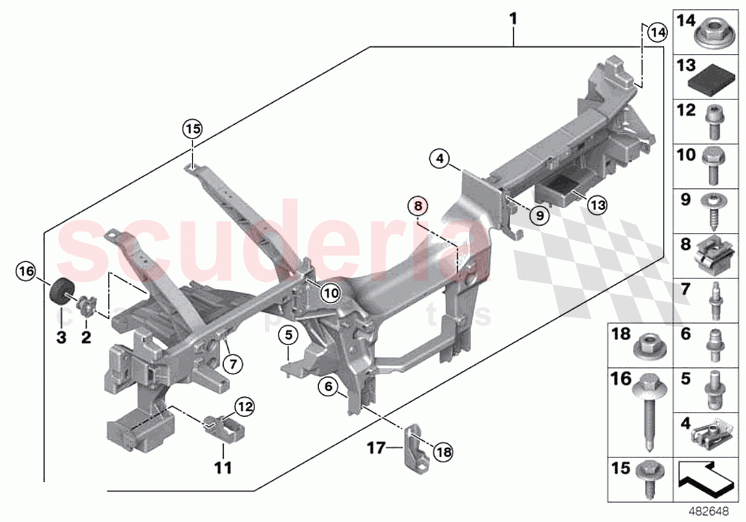 Carrier instrument panel of Rolls Royce Rolls Royce Phantom RR11(2017-2023)