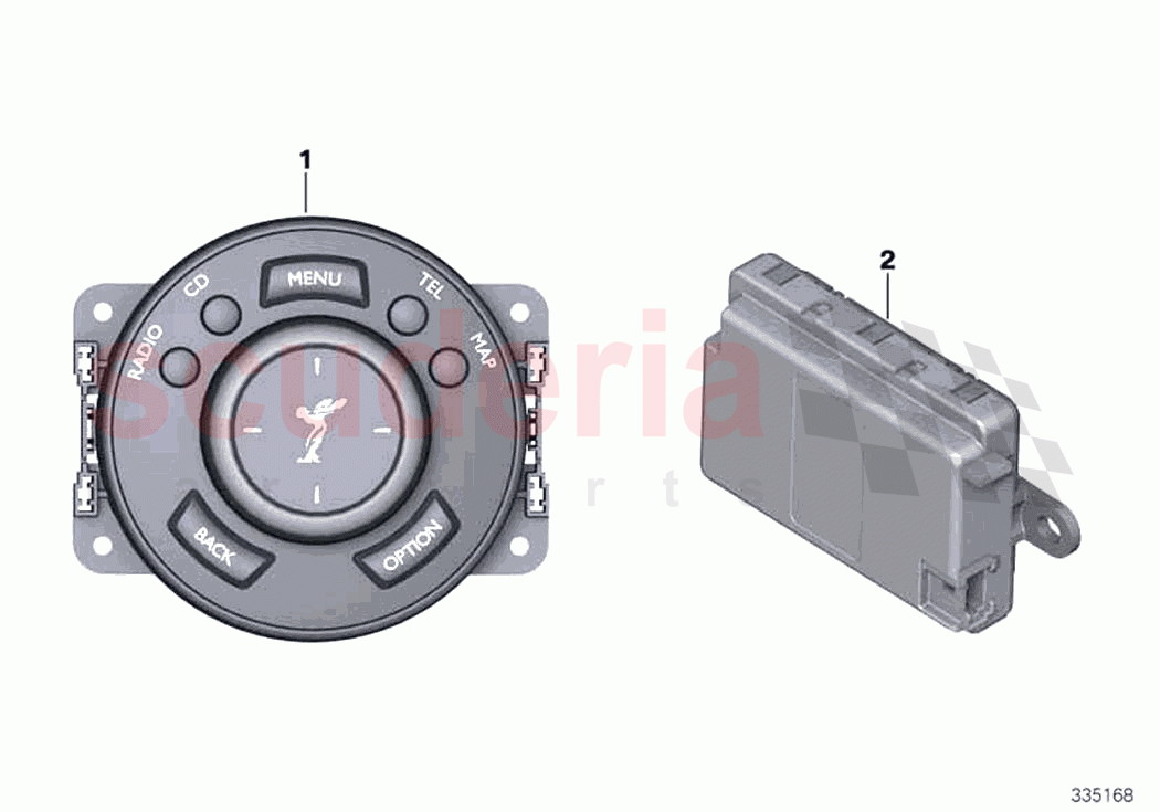 Touch Controller of Rolls Royce Rolls Royce Wraith RR5(2017-2023)