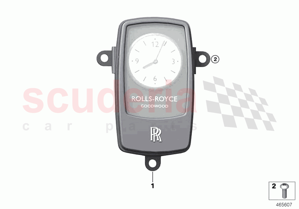 Electrical Bespoke Clock of Rolls Royce Rolls Royce Wraith RR5(2017-2023)