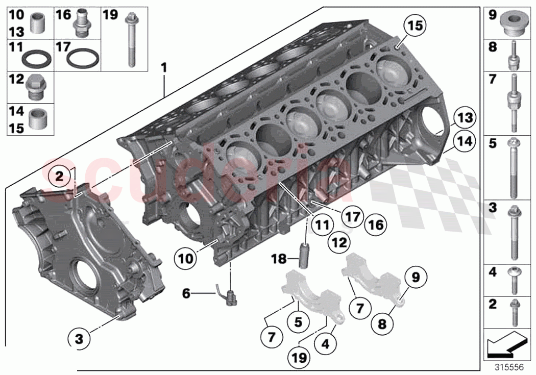 Engine block of Rolls Royce Rolls Royce Wraith RR5(2017-2023)