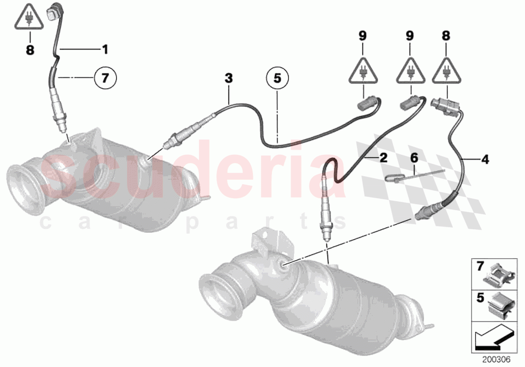 Lambda Probe Fixings of Rolls Royce Rolls Royce Wraith RR5(2017-2023)