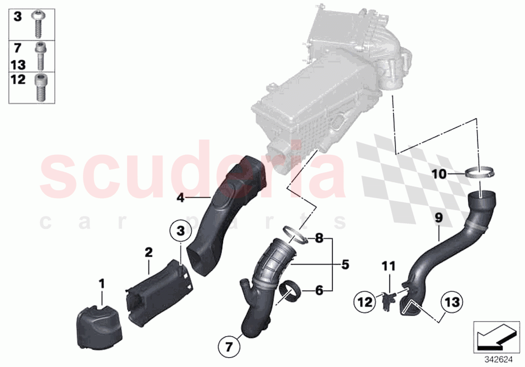 Air duct of Rolls Royce Rolls Royce Wraith RR5(2017-2023)