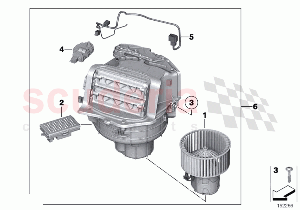 Blower unit mounting parts of Rolls Royce Rolls Royce Wraith RR5(2017-2023)