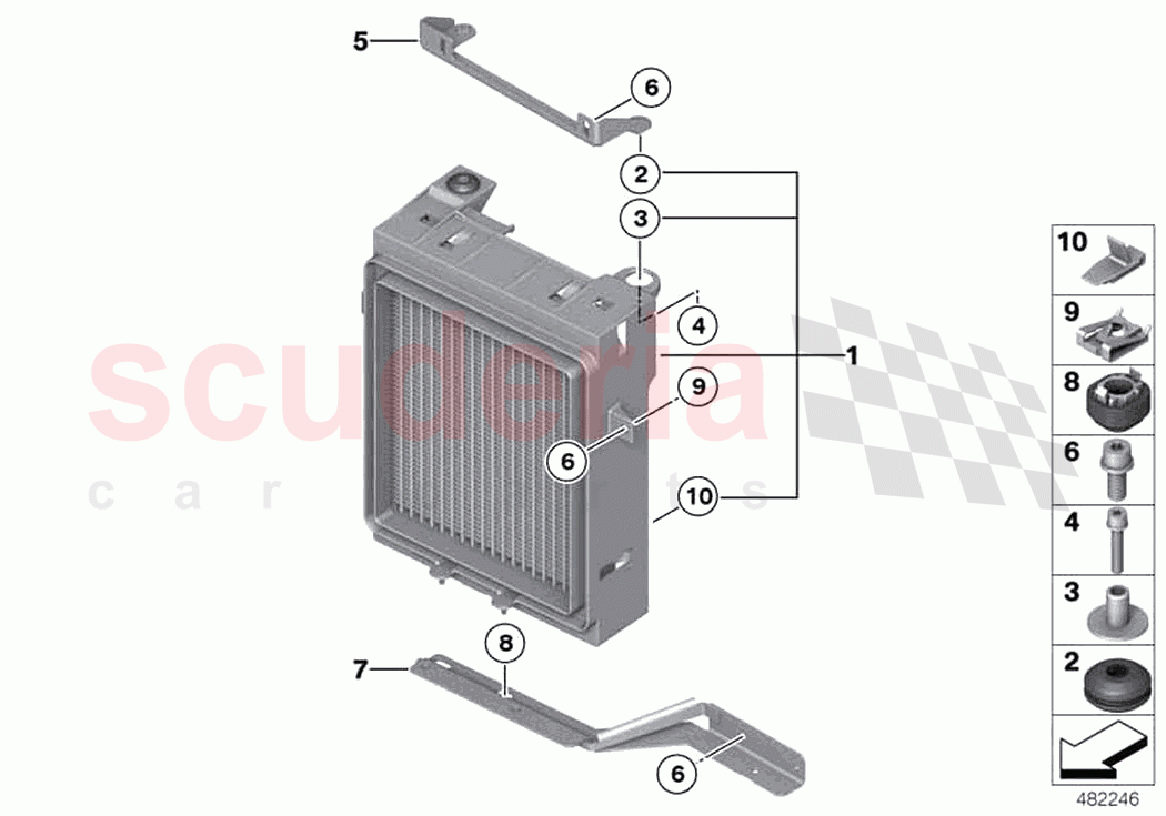 Engine oil cooler of Rolls Royce Rolls Royce Wraith RR5(2017-2023)