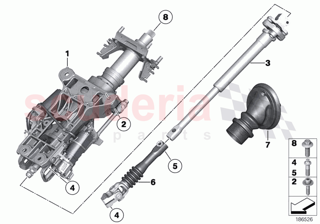 Add on parts electr steering column adj of Rolls Royce Rolls Royce Wraith RR5(2017-2023)