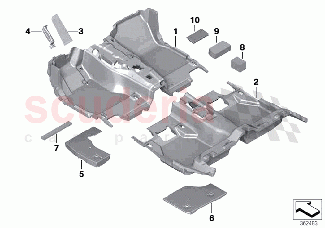 Floor covering of Rolls Royce Rolls Royce Wraith RR5(2017-2023)