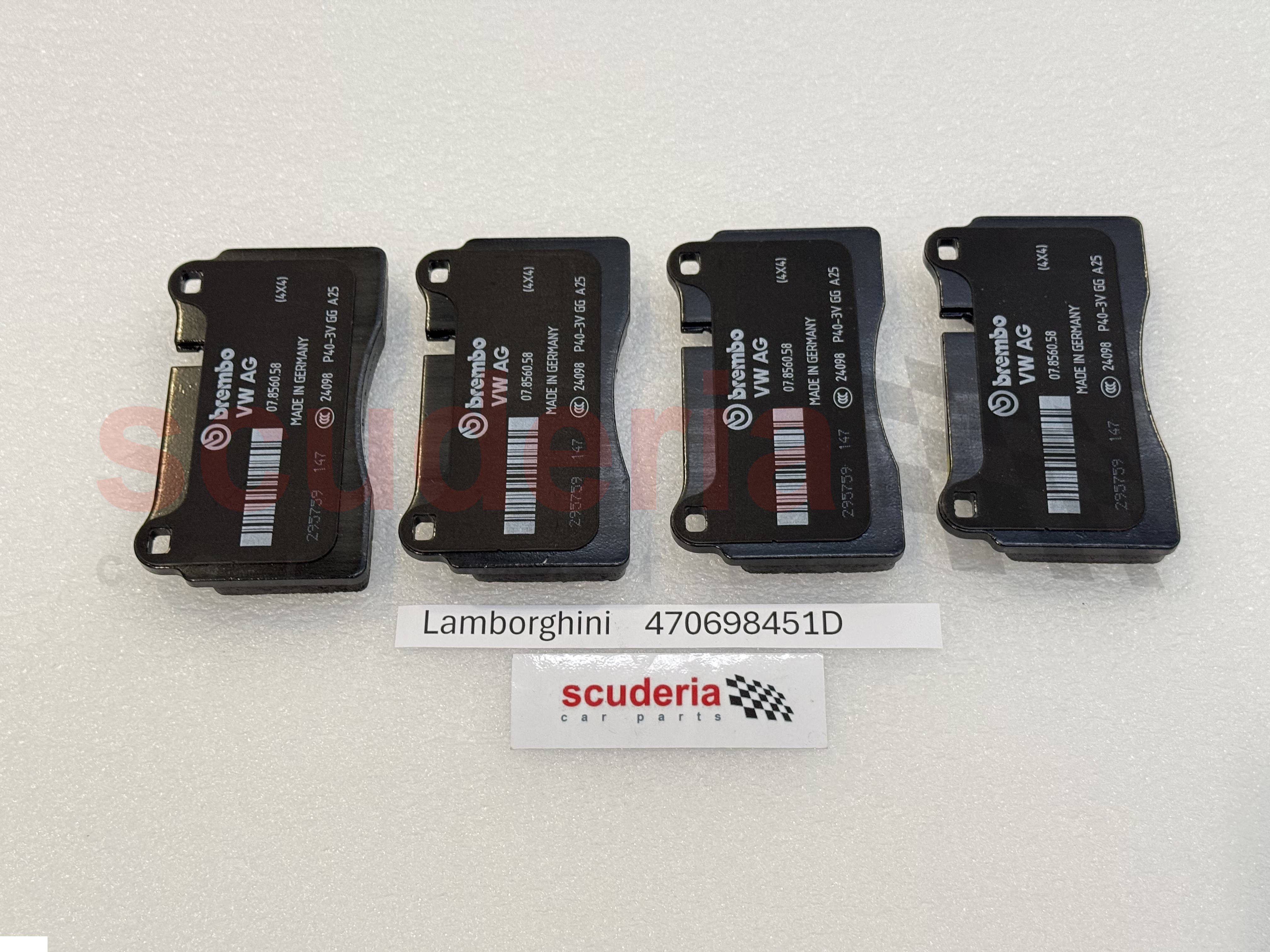 470698451D Lamborghini Aventador BRAKE PAD SET