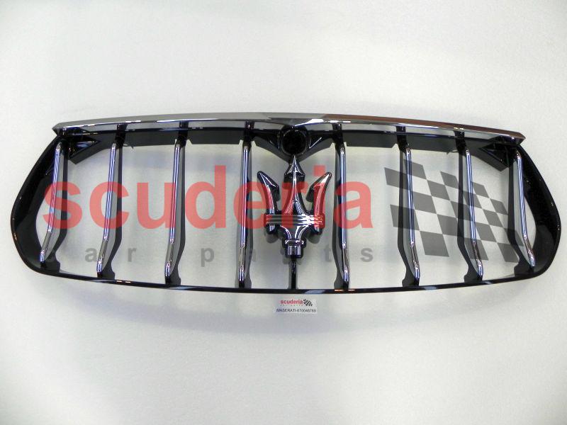 thumbnail image 2 of Glossy Black Front Grill Grille Insert Trim For Maserati Levante 2016-2021 – Self-Adhesive, No Drill 2 of 4