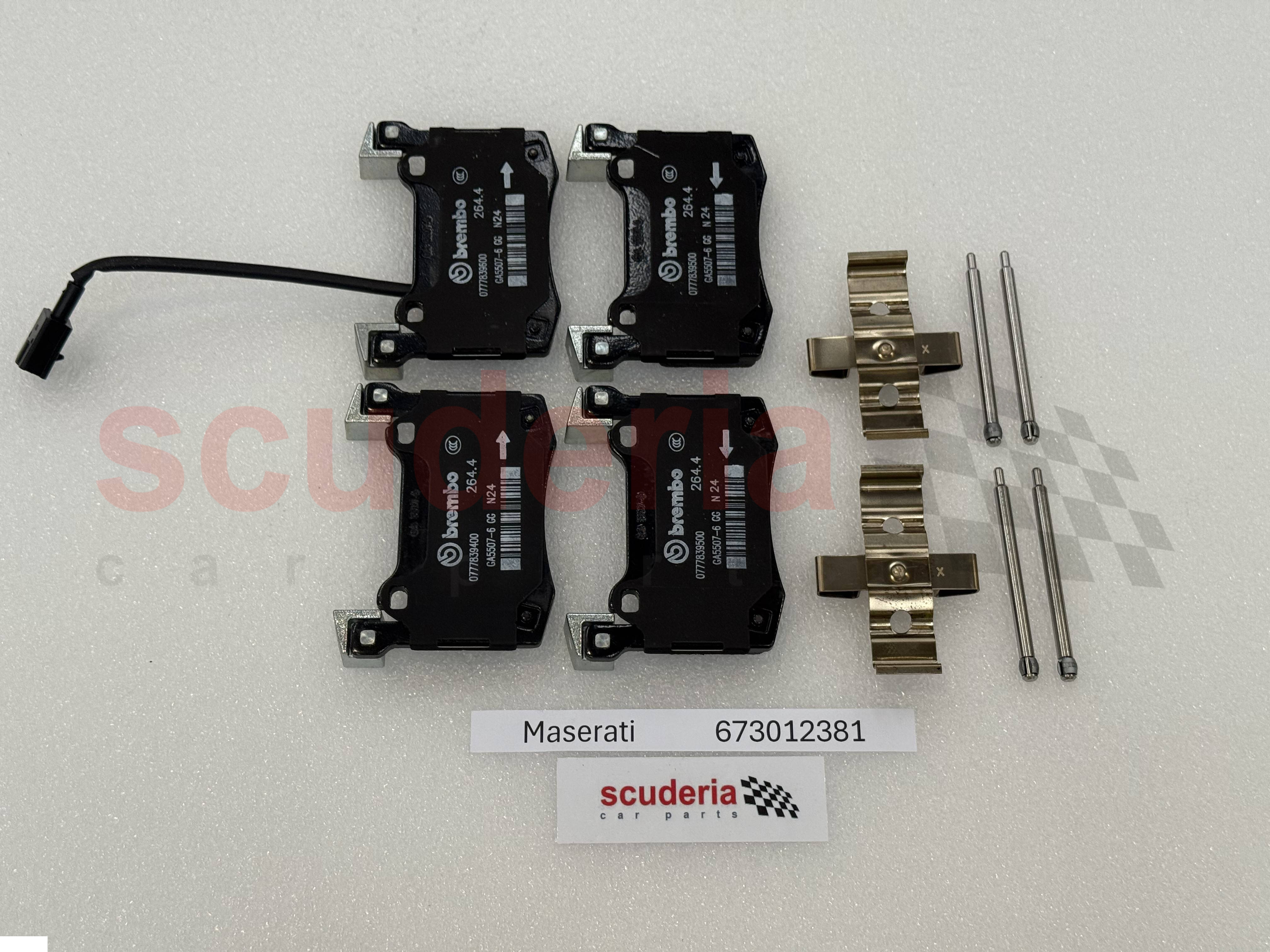673012381 Maserati REAR BRAKE PADS KIT M15X 44B