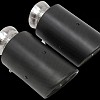 Photo of Cargraphic Carbon fibre double end tailpipe set for the Porsche Cayenne Turbo (2003-2017) - Image 1