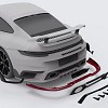 Photo of Techart carbon tailpipe trims for the Porsche 992.1 Turbo/Turbo S - Image 3