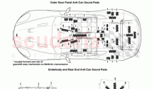 Body Anti-Can Sound pads (Coupe)