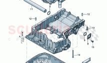 Engine oil sump upper part oil sump - lower part with opening for oil level sensor&hellip;