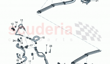1 set of fuel pipes with breather tube Fuel supply line Breather line