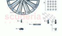 Aluminium rim Hub cap
