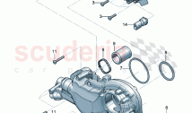 Coolant pump Distributor for coolant thermostat