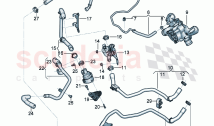 Coolant hoses and pipes Engine bay