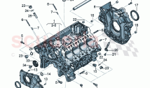 Crankcase housing Sealing flange Intermediate shaft