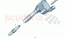 ignition coil with spark plug connector Spark plug