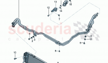 oil pressure line for gearbox oil cooling Gear oil cooler