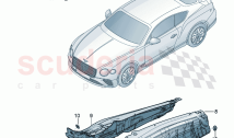 sound absorbers Underbody damping for engine compartment