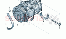 A/C compressor Attachment parts for A/C compressor Compressor oil