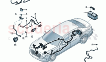 wiring harness for battery + and alternator
