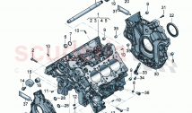 Crankcase housing Sealing flange balancer shaft