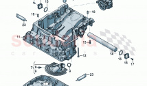 Engine oil sump upper part Engine oil sump lower part oil level sensor