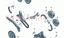 timing chain slide rail chain tensioner