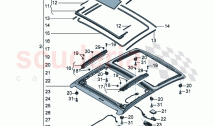 Panorama sunroof for vehicles with glass sliding and tilting sunroof