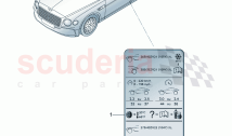 Label for tyre inflation pressure D >> - MJ 2020