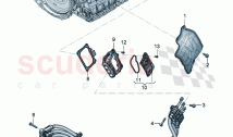 High voltage wiring set for traction motor