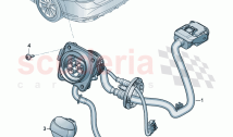 High-voltage wiring set for charging socket