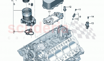 oil filter with flange Oil cooler Sensors
