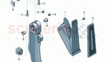 Brake and accel. lever mech.