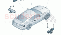 Aerial for access and start authorisation (KESSY)