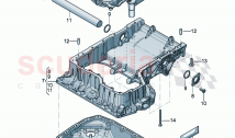 Engine oil sump upper part oil sump - lower part with opening for oil level sensor&hellip;