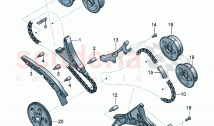 timing chain slide rail chain tensioner