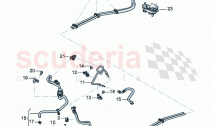 1 set of fuel pipes with breather tube Fuel supply line Breather line