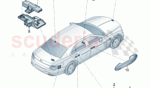 Aerial for access and start authorisation (KESSY)