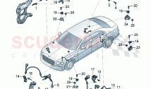 speed sensor with securing parts